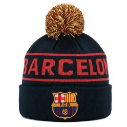   FC Barcelona sísapka - Barcelona szurkolói kötött sapka (FCB bojtos sapka)