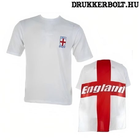 England Rulez gyerek póló tépőzáras zászlóval (fehér)