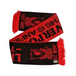 Liverpool sál - fekete-piros kötött Liverpool sál Liverpool sál - fekete-piros kötött Liverpool sál