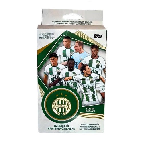 Ferencváros gyűjtői kártyák díszdobozban - Topps Fradi kártyák