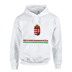 Hungary feliratos kapucnis gyerek pulóver (fehér) - magyar válogatott pulcsi   Hungary feliratos kapucnis gyerek pulóver (fehér) - magyar válogatott pulcsi