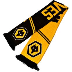 Wolverhampton Wanderers sál - eredeti Wolves kötött sál