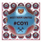 West Ham United "Signature" labda - normál (5-ös méretű) Hammers focilabda a csapat tagjainak aláírásával