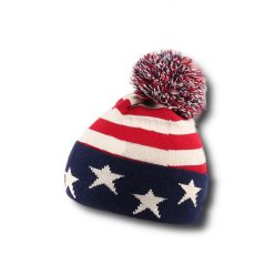 USA kötött sapka - Amerikai Egyesült Államok bojtos sapka   USA kötött sapka - Amerikai Egyesült Államok bojtos sapka