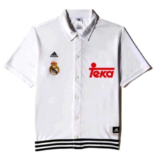 Adidas Real Madrid mez / póló (fehér, galléros)  - eredeti Real Madrid szurkolói mez