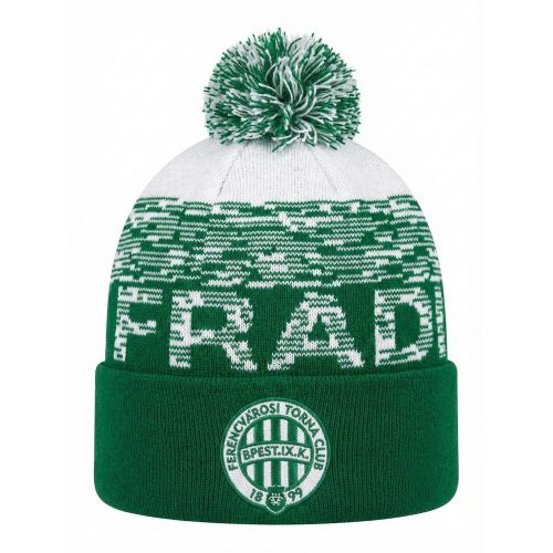 Ferencváros kötött sapka (FTC) - eredeti Fradi bojtos sapka címerrel