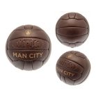 Manchester City retro bőrlabda - eredeti gyűjtői termék!