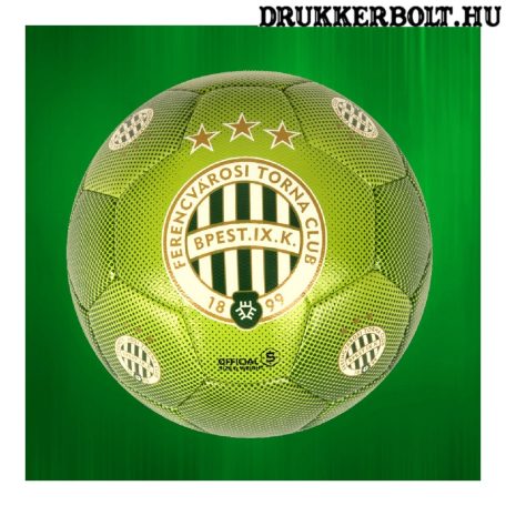 Ferencváros labda - normál (5-ös méretű) Fradi címeres zöld focilabda
