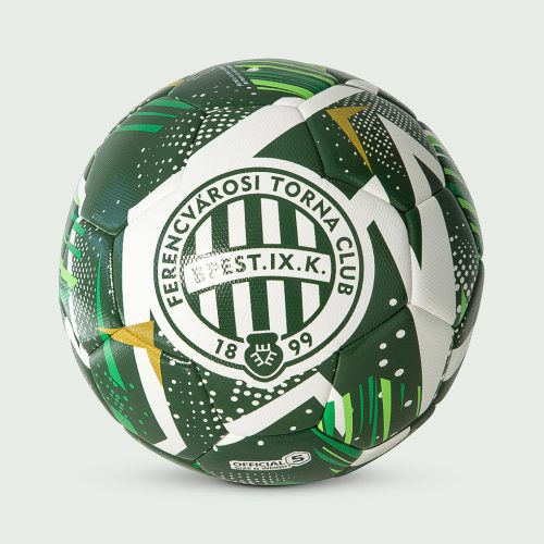 Ferencváros labda - normál (5-ös méretű) Fradi címeres zöld focilabda