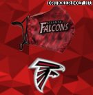 Atlanta Falcons maszk - Falcons címeres NFL szájmaszk