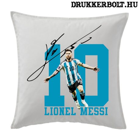 Lionel Messi kispárna / díszpárna "No.10" - Leo Messi párna szurkolóknak
