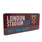 West Ham United tábla - eredeti Hammers utcatábla