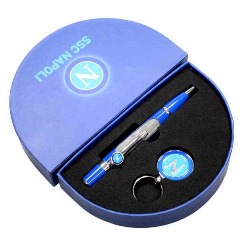 SSC Napoli toll + kulcstartó szett díszdobozban