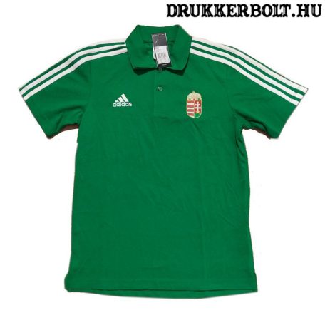 Adidas Hungary / Magyarország póló (galléros) - Magyarország szurkolói ingnyakú póló (zöld) 