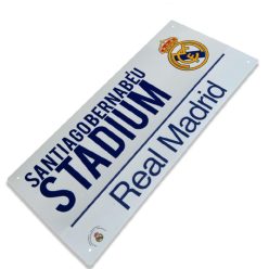 Real Madrid utca tábla (fehér) - eredeti, hivatalos klubtermék   Real Madrid utca tábla (fehér) - eredeti, hivatalos klubtermék