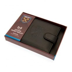 West Ham United bőr pénztárca - Hammers pénztárca adatlopásgátló Rfid technológiával   West Ham United bőr pénztárca - Hammers pénztárca adatlopásgátló Rfid technológiával