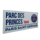 Paris Saint Germain utcatábla - eredeti PSG tábla (fehér)