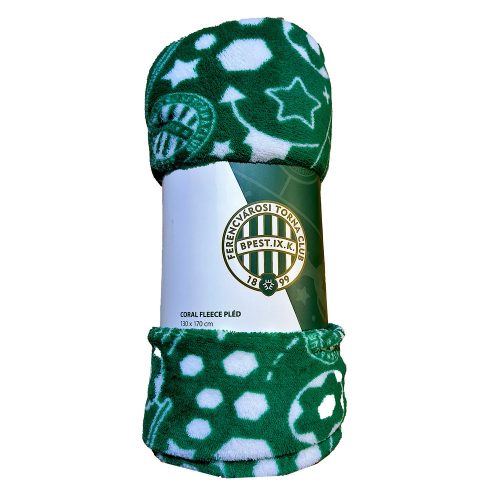 Ferencváros pihe-puha takaró - zöld FTC pléd Fradi szurkolóknak