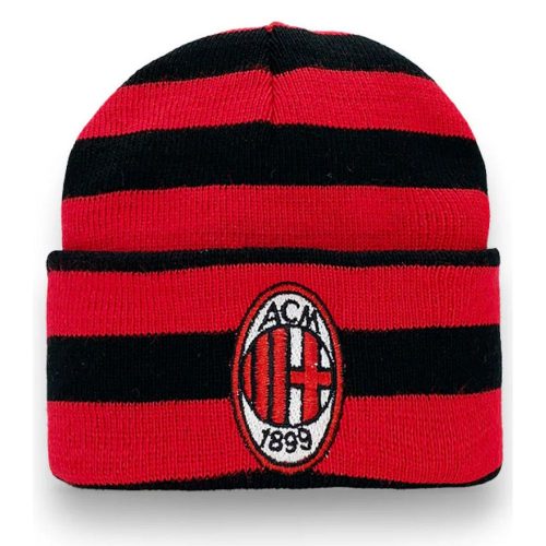 AC Milan kötött sapka -  eredeti, csíkos AC Milan sapka  