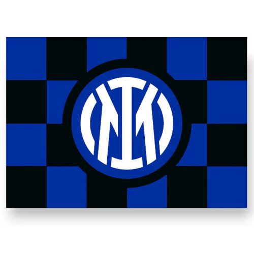 Inter Milan zászló -  Internazionale zászló (kockás)