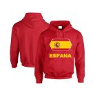 Espana feliratos kapucnis pulóver (piros) - spanyol válogatott szurkolói pullover / pulcsi