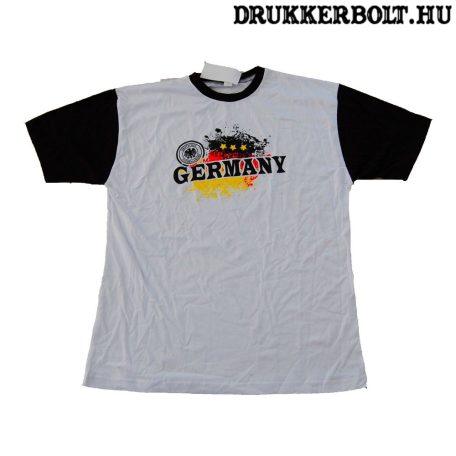 Németország pamut póló (fehér) - német szurkolói póló