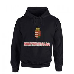 Magyarország feliratos kapucnis pulóver (fekete) - magyar válogatott pulcsi   Magyarország feliratos kapucnis pulóver (fekete) - magyar válogatott pulcsi