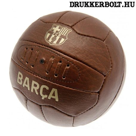 FC Barcelona retro bőrlabda - eredeti gyűjtői termék!