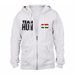 Magyarország zippes pulóver (fehér) - TEAM HUN magyar válogatott pulcsi   Magyarország zippes pulóver (fehér) - TEAM HUN magyar válogatott pulcsi