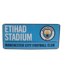 Manchester City utcatábla (világoskék)