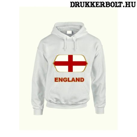 England feliratos kapucnis pulóver (fehér) - angol válogatott szurkolói pullover / pulcsi