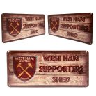 "West Ham szurkoló kunyhója" tábla - eredeti WHU termék