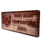 "West Ham szurkoló kunyhója" tábla - eredeti WHU termék