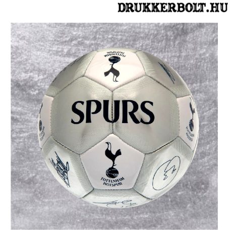 Tottenham labda  "Silver Signature" - normál (5-ös méretű) Tottenham címeres focilabda a csapat tagjainak aláírásával