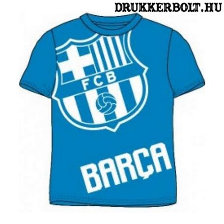 Fc Barcelona rövidujjú póló - Barca póló gyerek méretekben (világoskék)