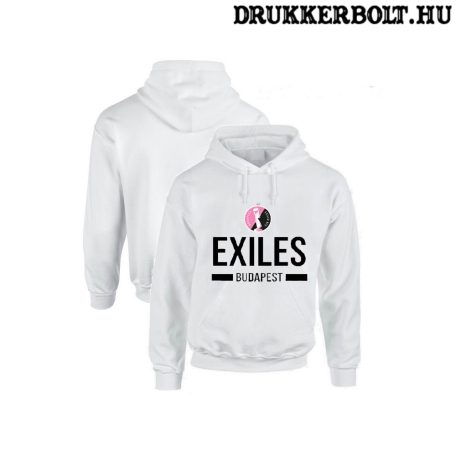 Budapest Exiles kapucnis pulóver - Exiles hoodie "Exiles" (fehér)