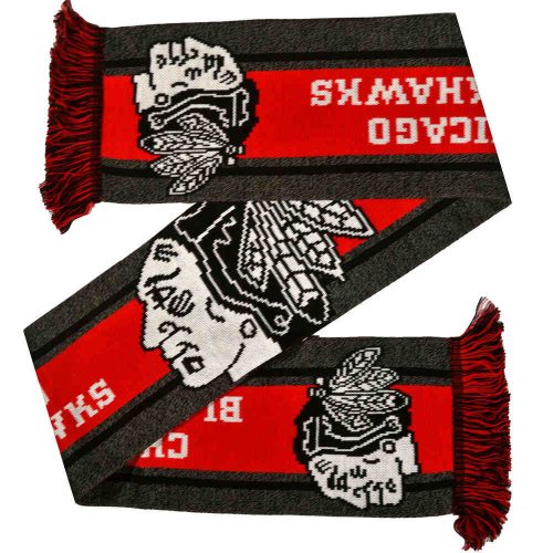 Chicago Blackhawks sál - eredeti Chicago Blackhawks NHL kötött sál