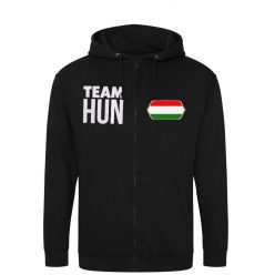 Magyarország zippes pulóver (fekete) - TEAM HUN magyar válogatott pulcsi   Magyarország zippes pulóver (fekete) - TEAM HUN magyar válogatott pulcsi