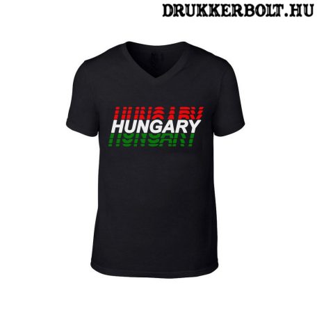 Fekete HUNGARY póló - Magyar válogatott szurkolói póló (pamut)