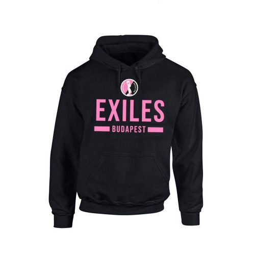 Budapest Exiles kapucnis pulóver - Exiles hoodie "Exiles" (fekete)