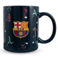   F.C. Barcelona kerámia bögre "Negro" - hivatalos, eredeti termék