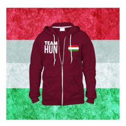 Magyarország zippes pulóver (piros) - TEAM HUN magyar válogatott pulcsi   Magyarország zippes pulóver (piros) - TEAM HUN magyar válogatott pulcsi