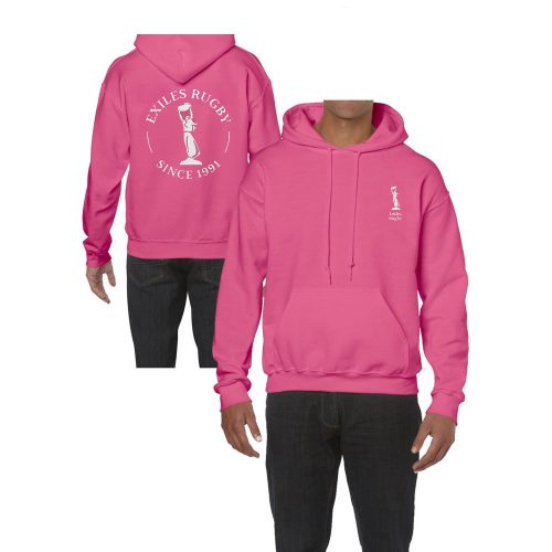 Budapest Exiles kapucnis pulóver - Exiles hoodie "Monochrome" (pink)