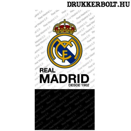 Real Madrid óriás törölköző - hivatalos Real termék (fekete-fehér)