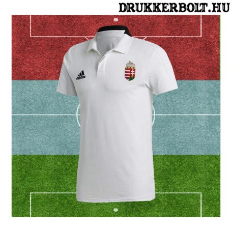 Adidas Hungary / Magyarország póló (galléros) - Magyarország szurkolói ingnyakú póló (fehér) 
