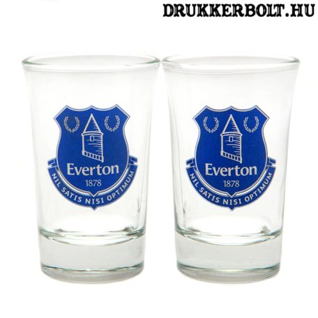 Everton felespohár szett (2 db-os) - üveg kupicás pohár Everton szurkolóknak