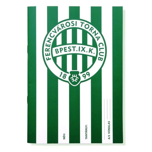 Ferencváros vonalas füzet (Fradi A/5 füzet) - hivatalos FTC termék