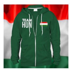 Magyarország zippes pulóver (zöld) - TEAM HUN magyar válogatott pulcsi   Magyarország zippes pulóver (zöld) - TEAM HUN magyar válogatott pulcsi