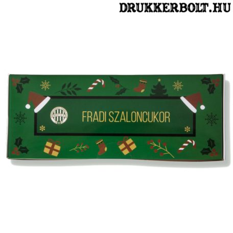 Ferencváros diós-barackos szaloncukor - prémium csokiból készült Fradi szaloncukor