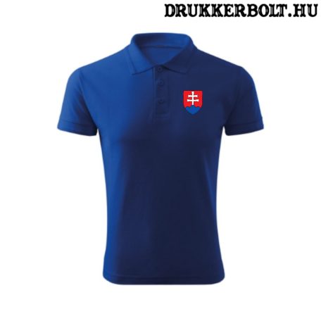 Slovakia póló szurkolói galléros Szlovákia póló (kék vagy fehér)